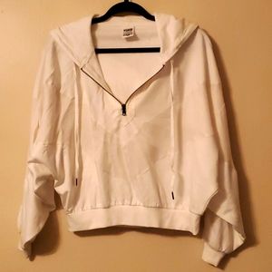 VS Pink crop boyfriend fit hoodie